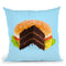 Hamburger Cake Throw Pillow By Paul Fuentes