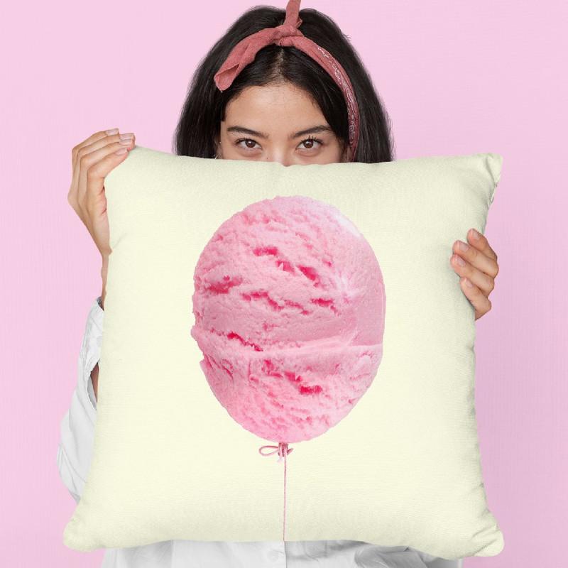 Ice Cream Balloon Throw Pillow By Paul Fuentes
