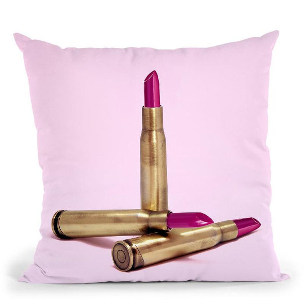 Lipstick Bullet Throw Pillow By Paul Fuentes