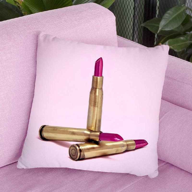 Lipstick Bullet Throw Pillow By Paul Fuentes