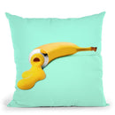 Banana Paint Throw Pillow By Paul Fuentes