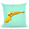 Banana Paint Throw Pillow By Paul Fuentes