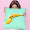 Banana Paint Throw Pillow By Paul Fuentes