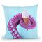 Octopus Ice Cream Throw Pillow By Paul Fuentes