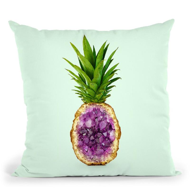 Pineapple Quartz Throw Pillow By Paul Fuentes