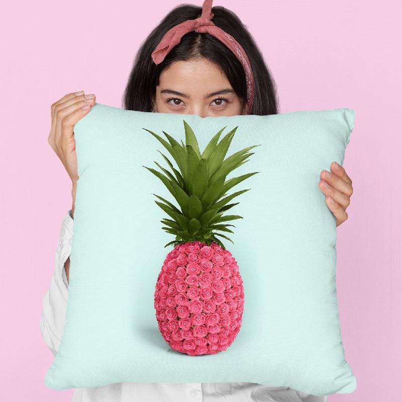 Pineapple Roses Throw Pillow By Paul Fuentes