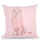 Pink Lion Throw Pillow By Paul Fuentes
