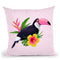 Pink Toucan Throw Pillow By Paul Fuentes