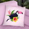 Pink Toucan Throw Pillow By Paul Fuentes