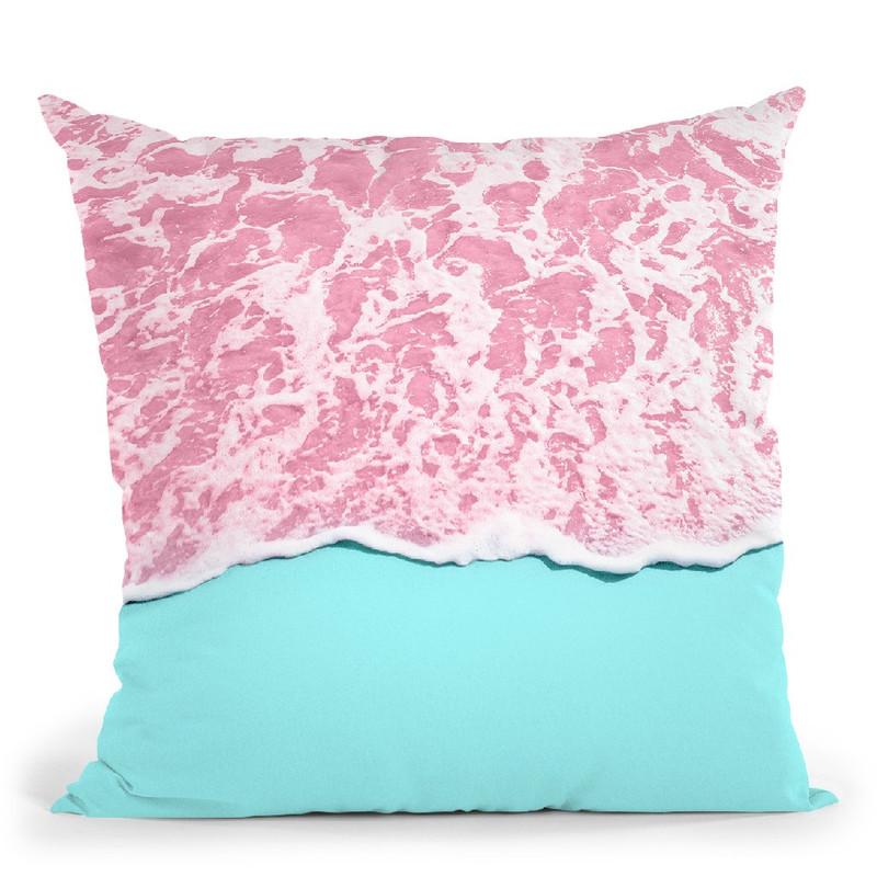 Pink Ocean Throw Pillow By Paul Fuentes