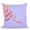 Pink Snake Throw Pillow By Paul Fuentes