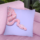 Pink Snake Throw Pillow By Paul Fuentes