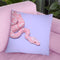 Pink Snake Throw Pillow By Paul Fuentes