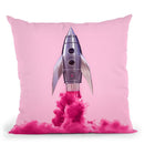 Rocket Color Throw Pillow By Paul Fuentes
