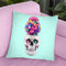 Skull Machine Throw Pillow By Paul Fuentes