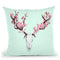 Skull Cherry Throw Pillow By Paul Fuentes