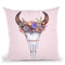 Succulent Skull Throw Pillow By Paul Fuentes