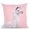 Unicorn Lama Throw Pillow By Paul Fuentes