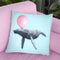 Whale Bubble Gum Throw Pillow By Paul Fuentes