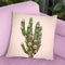 Cactus And Roses Throw Pillow By Paul Fuentes