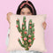 Cactus And Roses Throw Pillow By Paul Fuentes