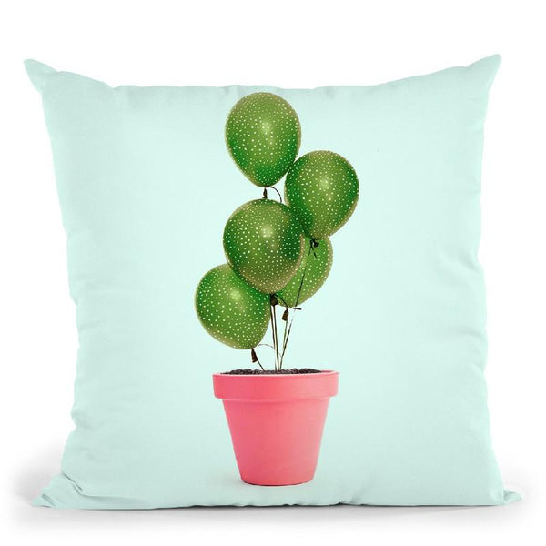 Cactus Balloon Throw Pillow By Paul Fuentes