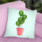 Cactus Balloon Throw Pillow By Paul Fuentes