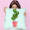Cactus Balloon Throw Pillow By Paul Fuentes
