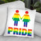 Girl Gay Pride Throw Pillow By Pride Designs - by all about vibe