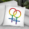 Girl Sign Gay Pride Throw Pillow By Pride Designs - by all about vibe