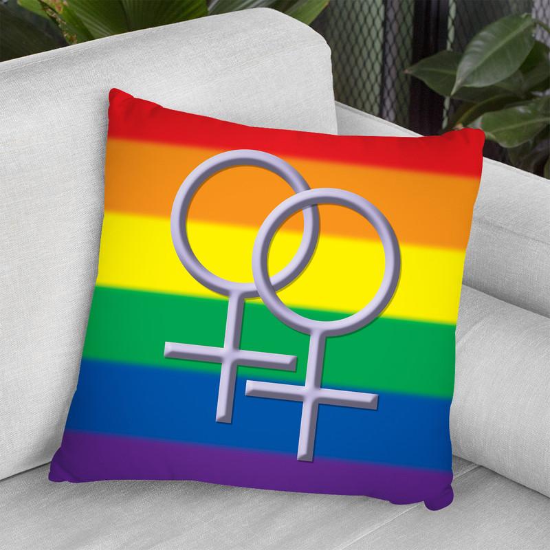 Girl Sign Gay Pride I Throw Pillow By Pride Designs - by all about vibe