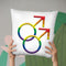 Guy Sign Gay Pride Throw Pillow By Pride Designs - by all about vibe