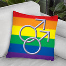 Guy Sign Gay Pride I Throw Pillow By Pride Designs - by all about vibe