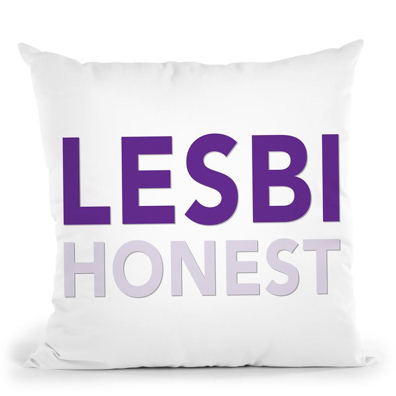 Lesbihonest Gay Pride Throw Pillow By Pride Designs - by all about vibe