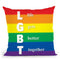 Lgbt Gay Pride Throw Pillow By Pride Designs - by all about vibe