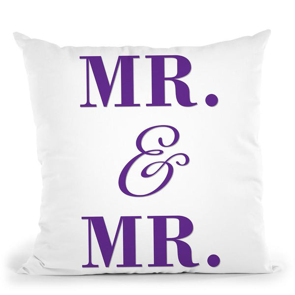 Mr & Mr Gay Pride Throw Pillow By Pride Designs - by all about vibe
