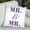 Mr & Mr Gay Pride Throw Pillow By Pride Designs - by all about vibe