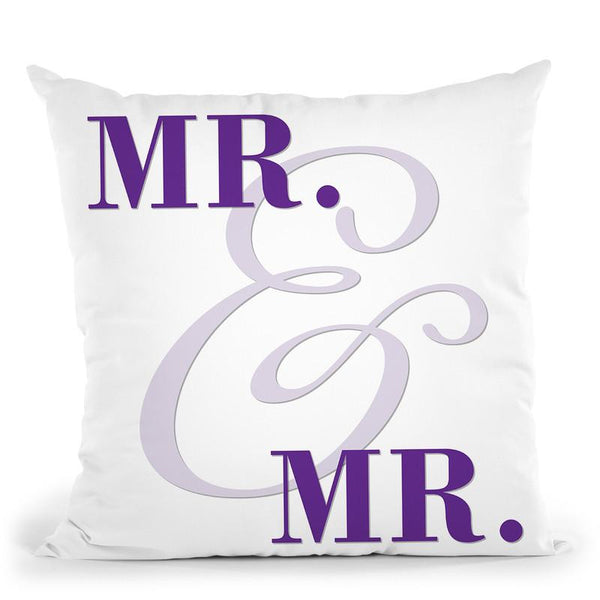 Mr & Mr Gay Pride I Throw Pillow By Pride Designs - by all about vibe