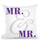 Mr & Mr Gay Pride I Throw Pillow By Pride Designs - by all about vibe