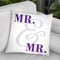 Mr & Mr Gay Pride I Throw Pillow By Pride Designs - by all about vibe
