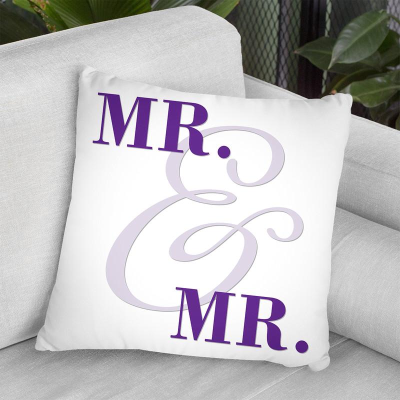 Mr & Mr Gay Pride I Throw Pillow By Pride Designs - by all about vibe