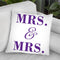 Mrs & Mrs Gay Pride Throw Pillow By Pride Designs - by all about vibe