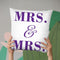Mrs & Mrs Gay Pride Throw Pillow By Pride Designs - by all about vibe