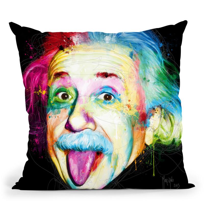 Albert Einstein Throw Pillow By Patrice Murciano