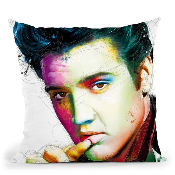 Elvis Throw Pillow By Patrice Murciano