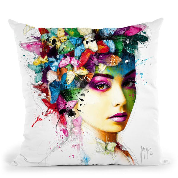 L'Effet Papillon Throw Pillow By Patrice Murciano