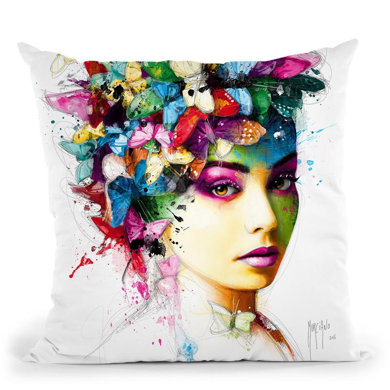 L'Effet Papillon Throw Pillow By Patrice Murciano