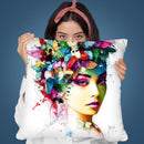 L'Effet Papillon Throw Pillow By Patrice Murciano