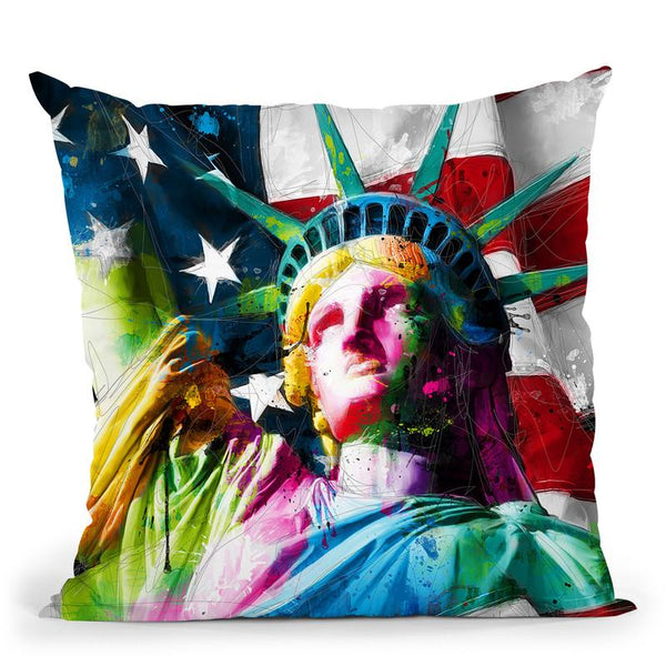 Liberty Throw Pillow By Patrice Murciano