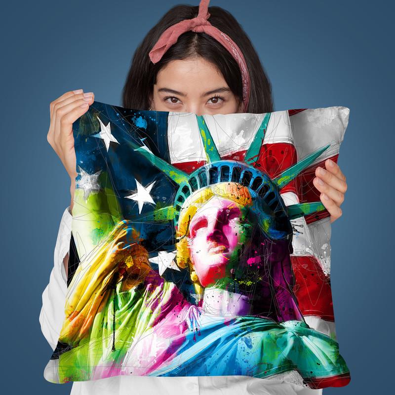 Liberty Throw Pillow By Patrice Murciano